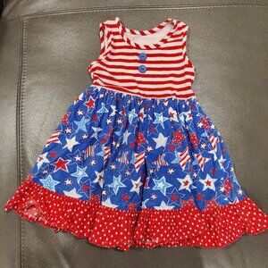 Eleanor Rose Stars and Stripes Dress Size 2